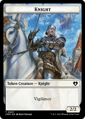 Spirit (0039) // Knight Double-Sided Token [Commander Masters Tokens] | Mindsight Gaming