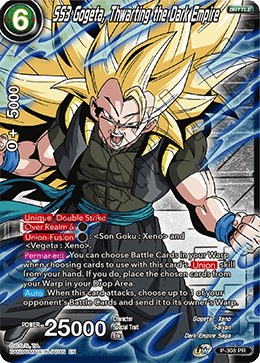 SS3 Gogeta, Thwarting the Dark Empire (Winner Stamp) (P-308_PR) [Tournament Promotion Cards] | Mindsight Gaming