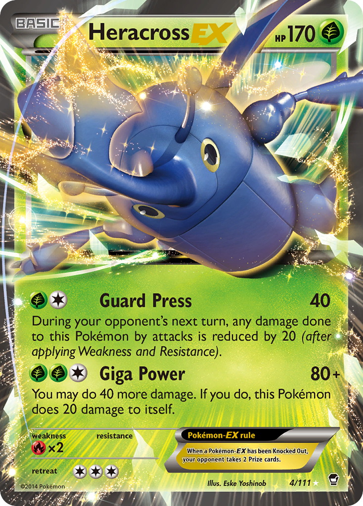 Heracross EX (4/111) [XY: Furious Fists] | Mindsight Gaming