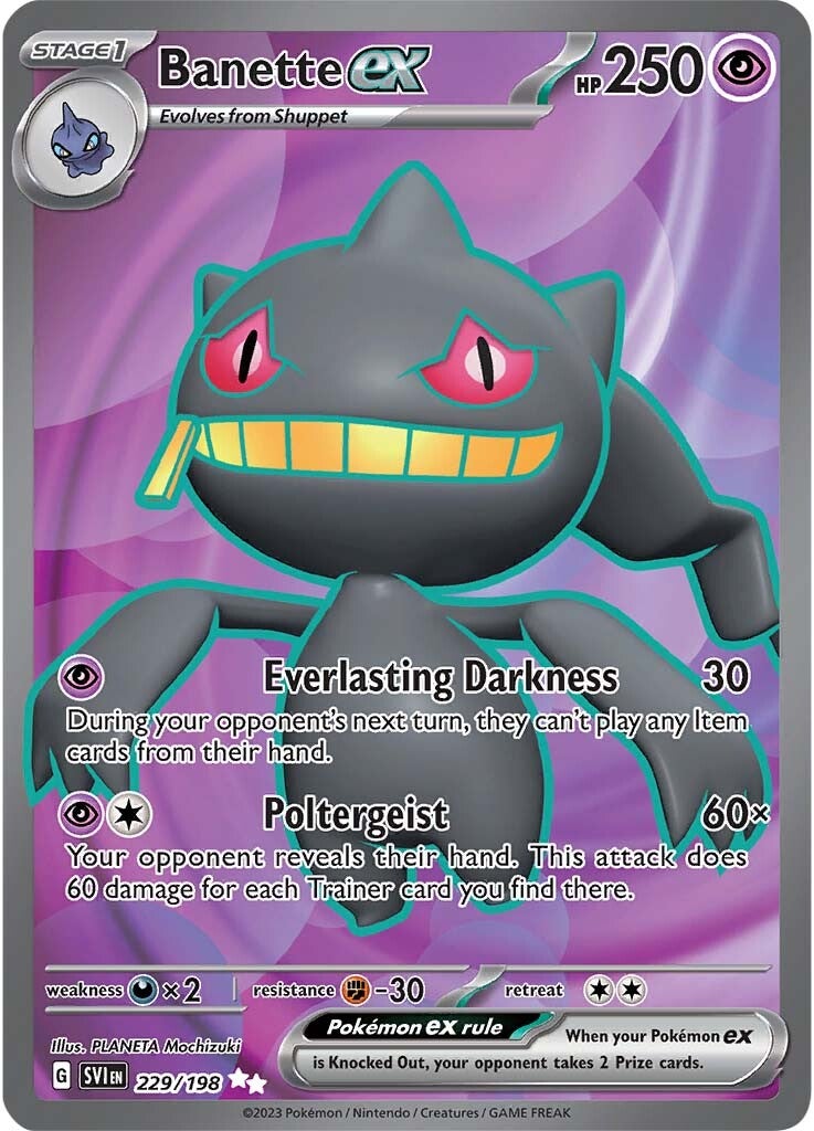 Banette ex (229/198) [Scarlet & Violet: Base Set] | Mindsight Gaming