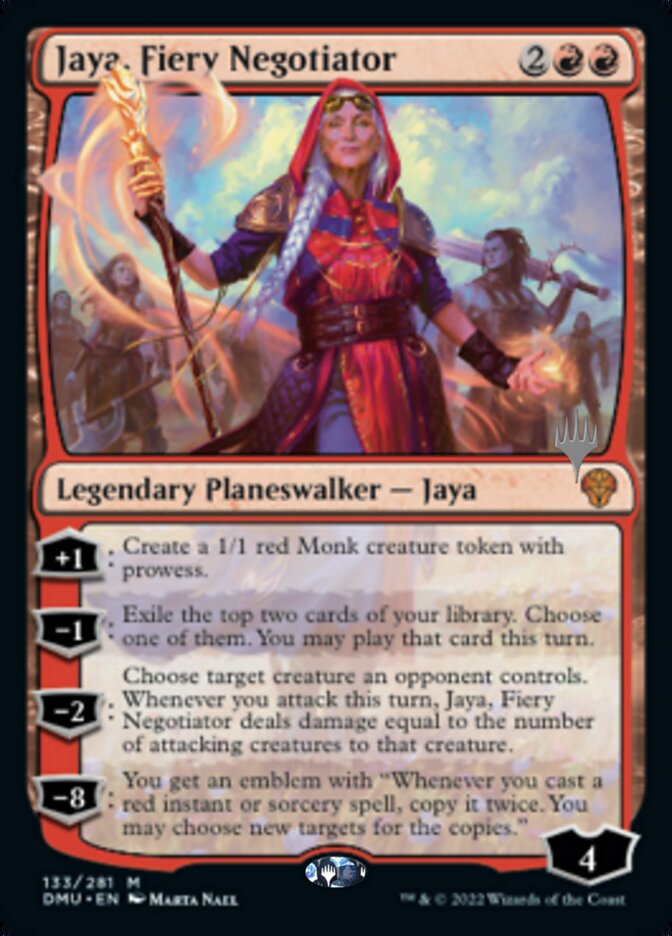 Jaya, Fiery Negotiator (Promo Pack) [Dominaria United Promos] | Mindsight Gaming