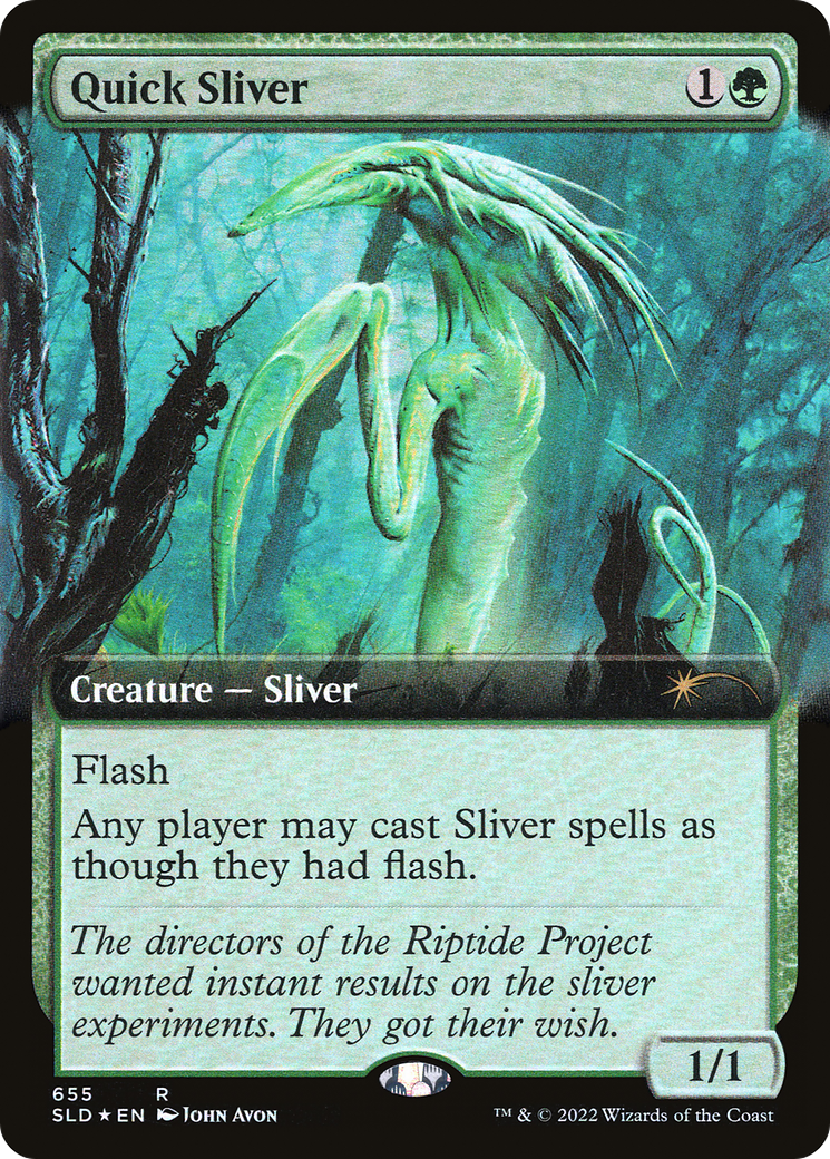 Quick Sliver (Extended Art) [Secret Lair Drop Promos] | Mindsight Gaming