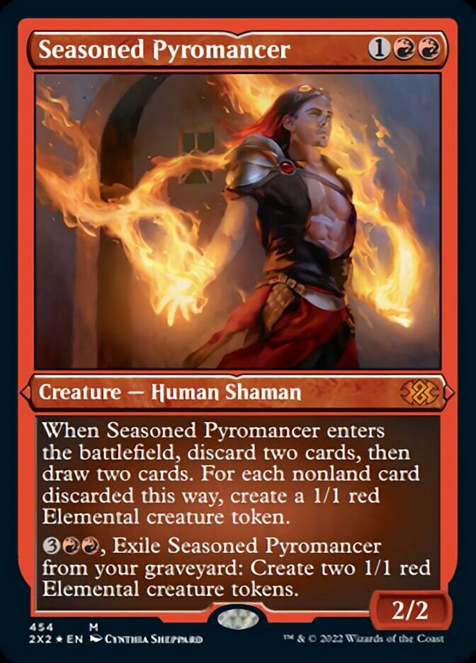 Seasoned Pyromancer (Foil Etched) [Double Masters 2022] | Mindsight Gaming