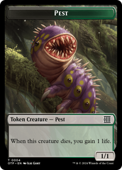 Pest // Plot Double-Sided Token [Outlaws of Thunder Junction: Breaking News Tokens] | Mindsight Gaming