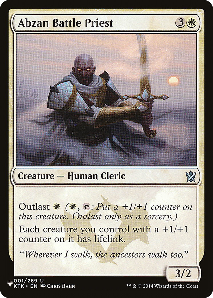 Abzan Battle Priest [The List Reprints] | Mindsight Gaming