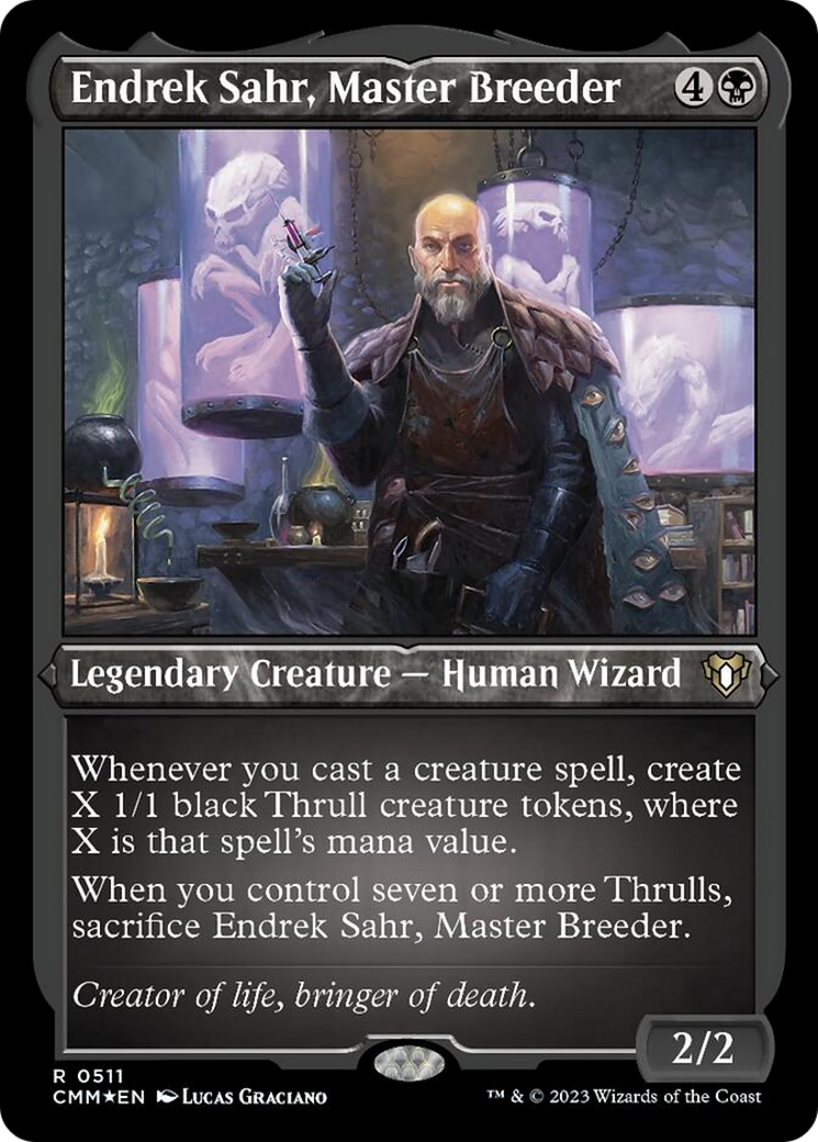 Endrek Sahr, Master Breeder (Foil Etched) [Commander Masters] | Mindsight Gaming