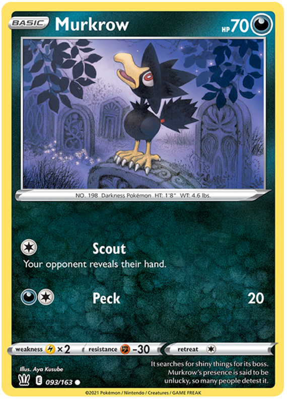 Murkrow (093/163) [Sword & Shield: Battle Styles] | Mindsight Gaming