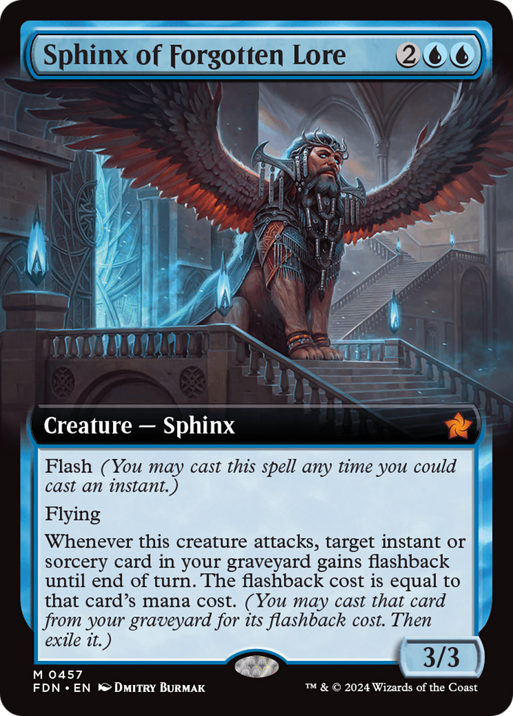 Sphinx of Forgotten Lore (Extended Art) [Foundations] | Mindsight Gaming