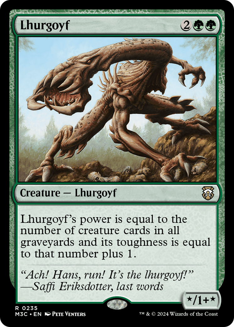 Lhurgoyf (Ripple Foil) [Modern Horizons 3 Commander] | Mindsight Gaming