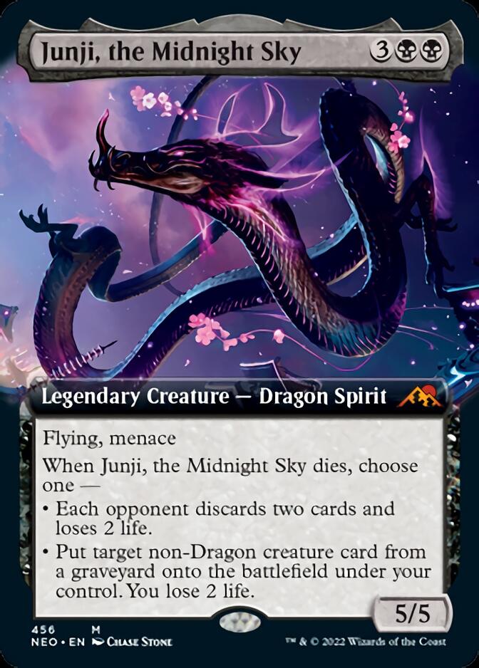 Junji, the Midnight Sky (Extended Art) [Kamigawa: Neon Dynasty] | Mindsight Gaming