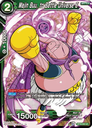 Majin Buu, to Battle Universe 6 (BT16-055) [Realm of the Gods] | Mindsight Gaming