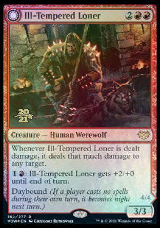 Ill-Tempered Loner // Howlpack Avenger [Innistrad: Crimson Vow Prerelease Promos] | Mindsight Gaming