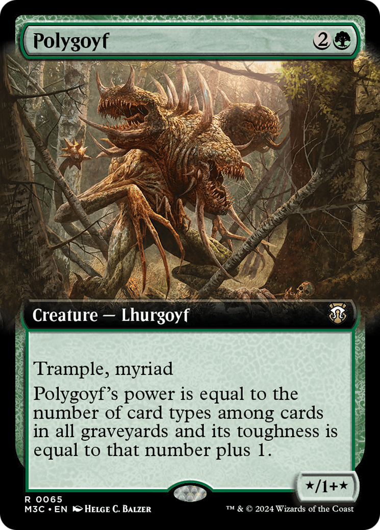 Polygoyf (Extended Art) [Modern Horizons 3 Commander] | Mindsight Gaming