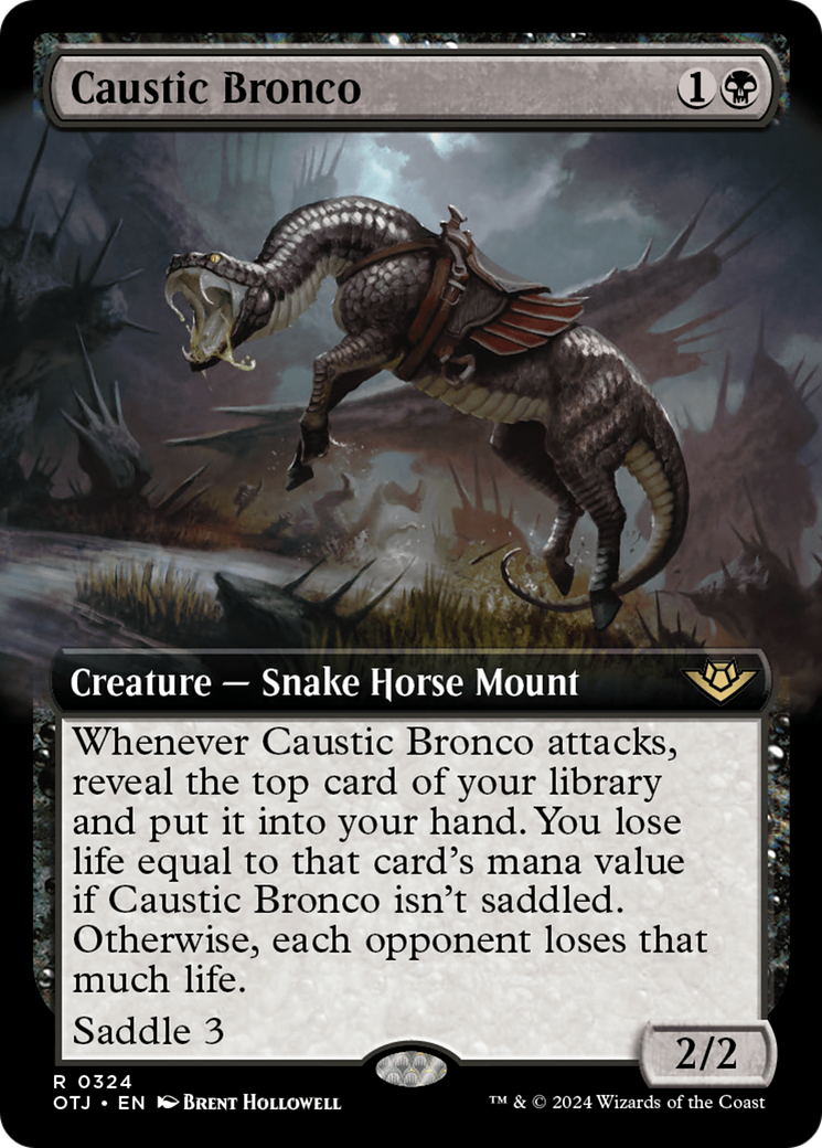 Caustic Bronco (Extended Art) [Outlaws of Thunder Junction] | Mindsight Gaming