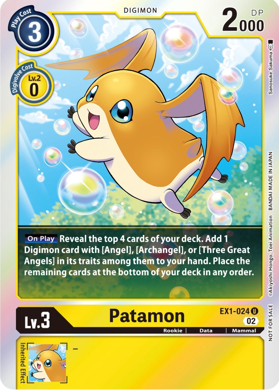 Patamon [EX1-024] (Official Tournament Pack Vol.8) [Classic Collection Promos] | Mindsight Gaming