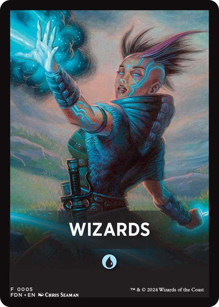 Wizards Theme Card [Foundations Tokens] | Mindsight Gaming