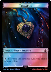 Warrior // Treasure (0061) Double-Sided Token (Surge Foil) [Doctor Who Tokens] | Mindsight Gaming