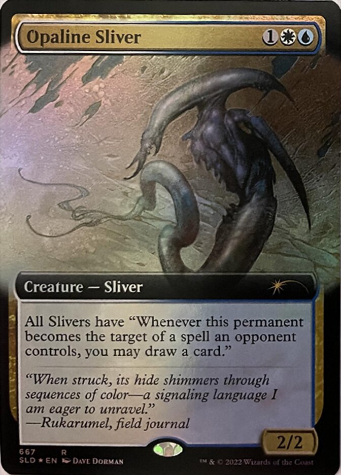 Opaline Sliver (Extended Art) [Secret Lair Drop Promos] | Mindsight Gaming