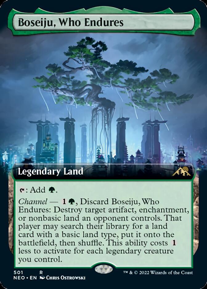 Boseiju, Who Endures (Extended Art) [Kamigawa: Neon Dynasty] | Mindsight Gaming