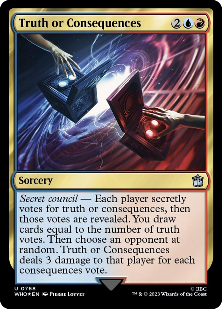 Truth or Consequences (Surge Foil) [Doctor Who] | Mindsight Gaming