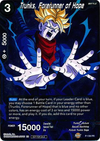 Trunks, Forerunner of Hope (P-139) [Promotion Cards] | Mindsight Gaming