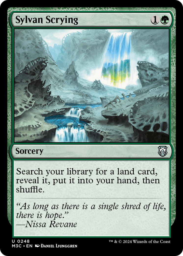 Sylvan Scrying (Ripple Foil) [Modern Horizons 3 Commander] | Mindsight Gaming