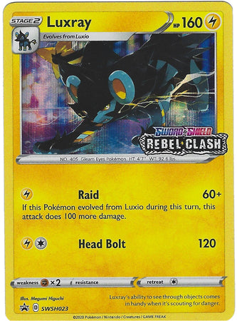 Luxray (SWSH023) (Prerelease Promo) [Sword & Shield: Black Star Promos] | Mindsight Gaming