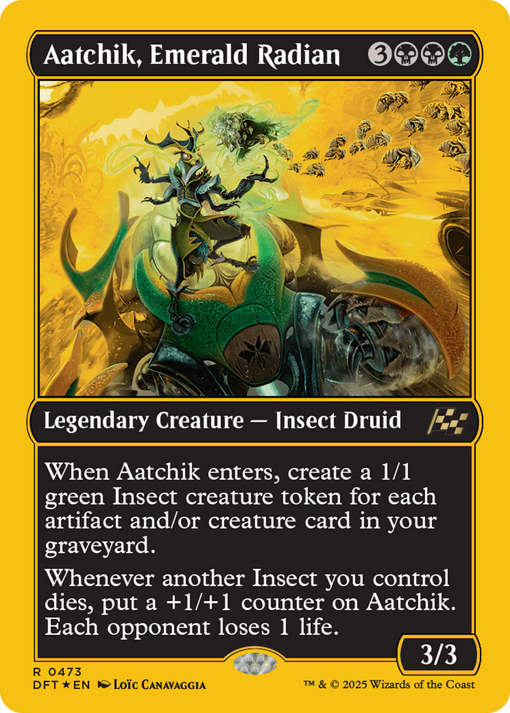 Aatchik, Emerald Radian (First-Place Foil) [Aetherdrift] | Mindsight Gaming