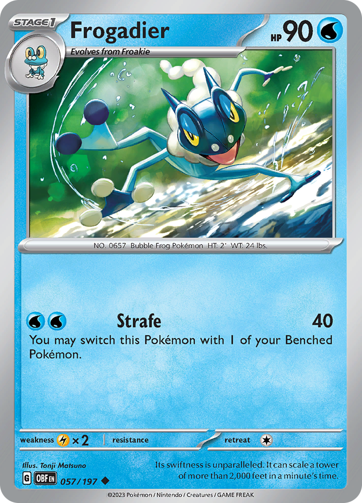 Frogadier (057/197) [Scarlet & Violet: Obsidian Flames] | Mindsight Gaming