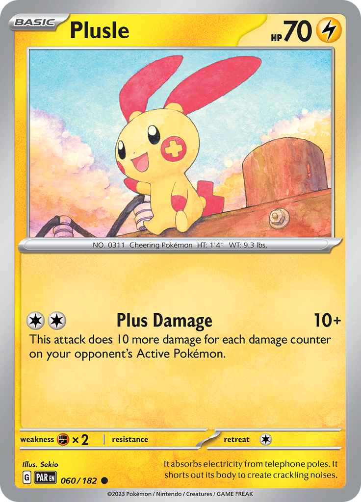 Plusle (060/182) [Scarlet & Violet: Paradox Rift] | Mindsight Gaming