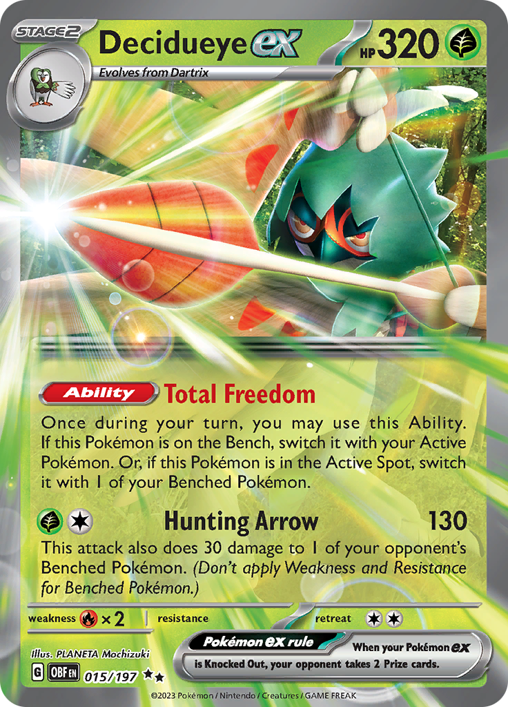 Decidueye ex (015/197) [Scarlet & Violet: Obsidian Flames] | Mindsight Gaming