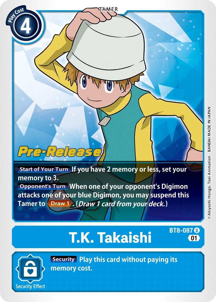 T.K. Takaishi [BT8-087] [New Awakening Pre-Release Cards] | Mindsight Gaming