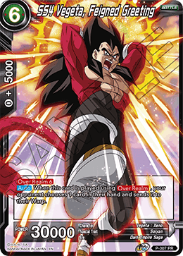 SS4 Vegeta, Feigned Greeting (P-307) [Tournament Promotion Cards] | Mindsight Gaming