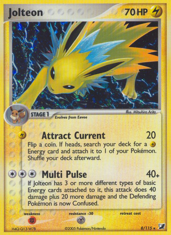 Jolteon (8/115) [EX: Unseen Forces] | Mindsight Gaming