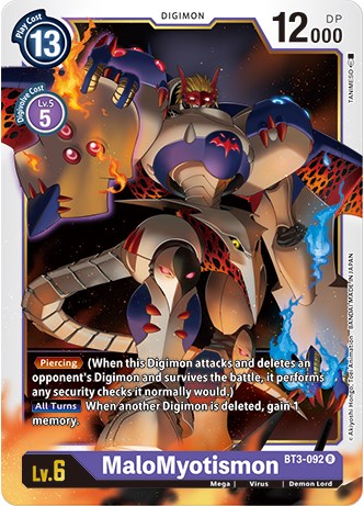 MaloMyotismon [BT3-092] (Revision Pack 2021) [Release Special Booster Promos] | Mindsight Gaming