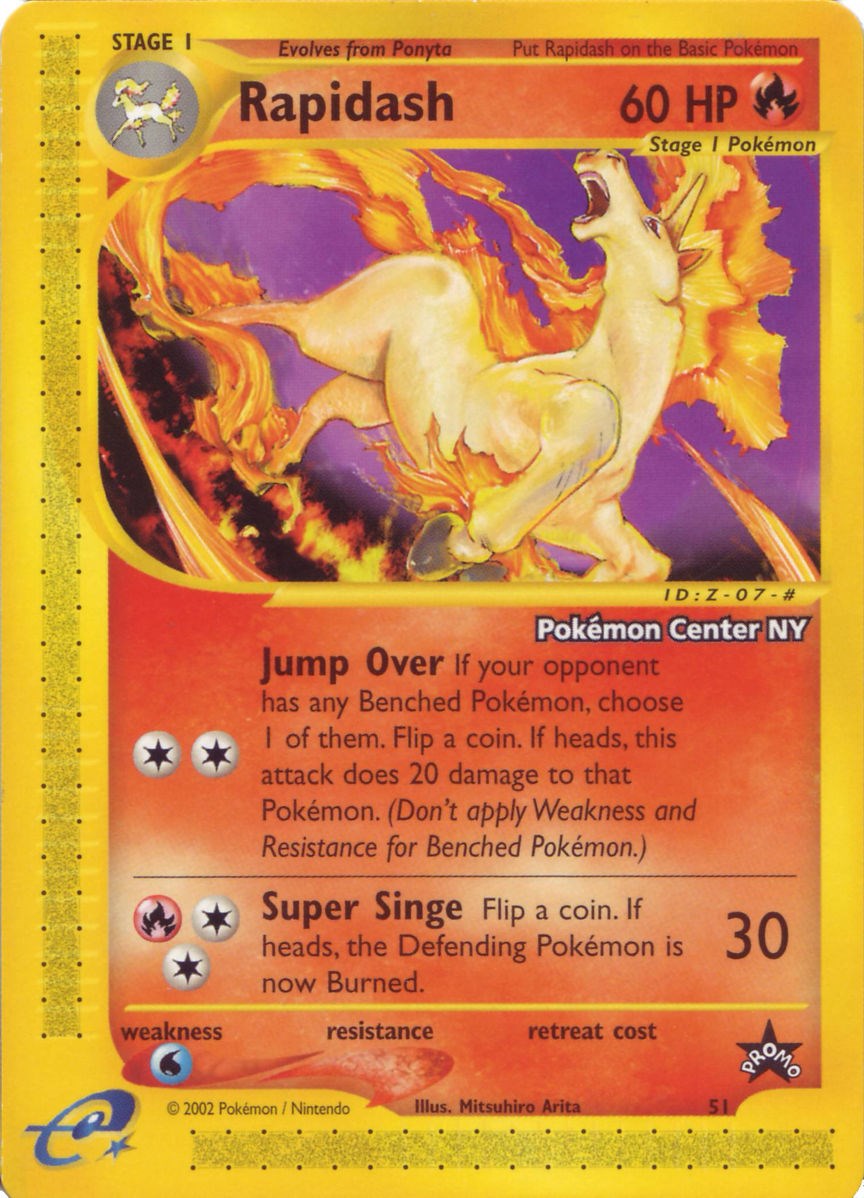 Rapidash (51) (Pokemon Center NY Promo) [Wizards of the Coast: Black Star Promos] | Mindsight Gaming