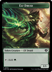 Servo // Elf Druid Double-Sided Token [Commander Masters Tokens] | Mindsight Gaming