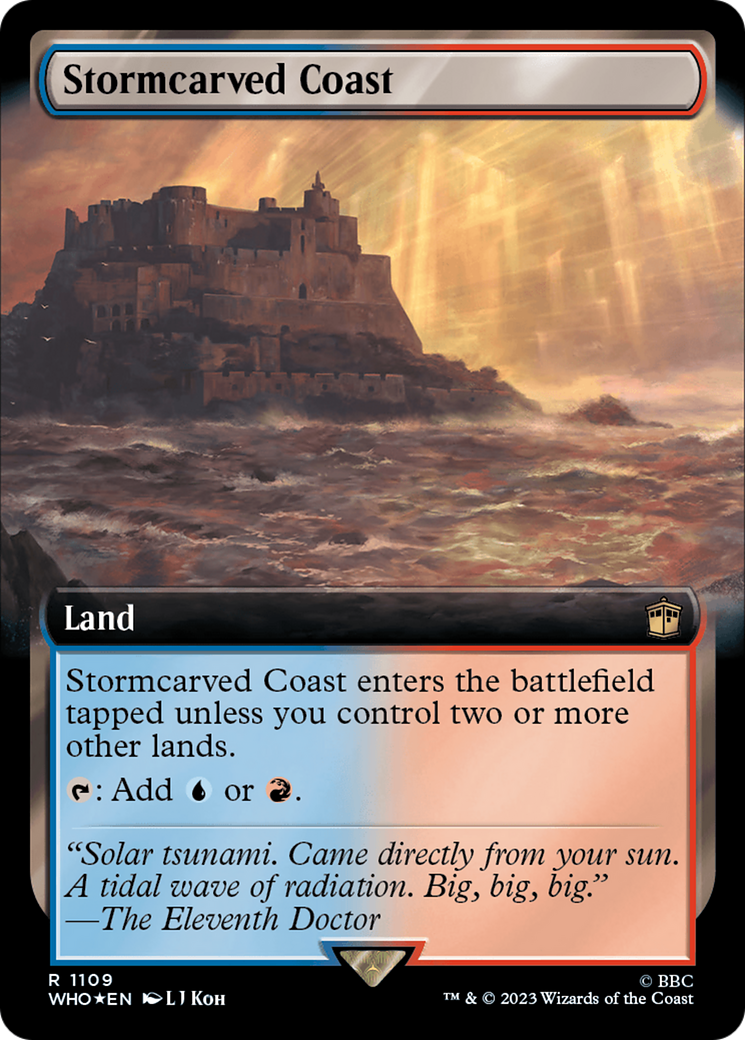 Stormcarved Coast (Extended Art) (Surge Foil) [Doctor Who] | Mindsight Gaming