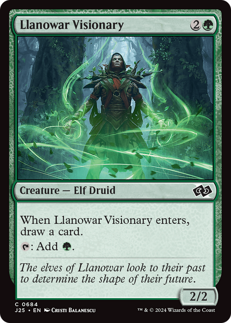 Llanowar Visionary [Foundations Jumpstart] | Mindsight Gaming