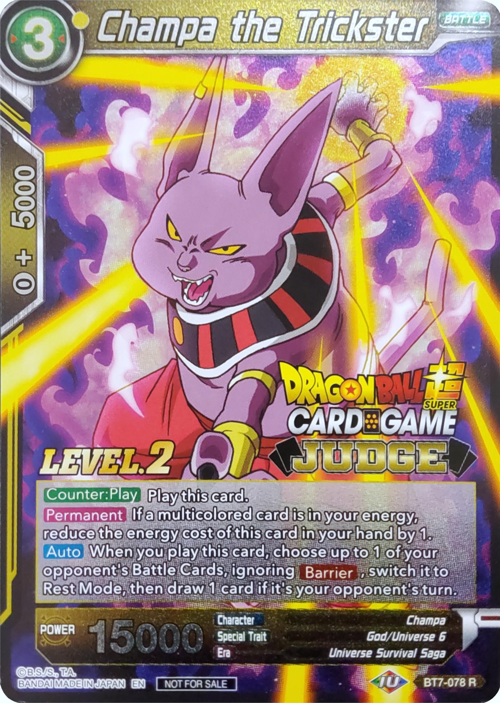 Champa the Trickster (Level 2) (BT7-078) [Judge Promotion Cards] | Mindsight Gaming