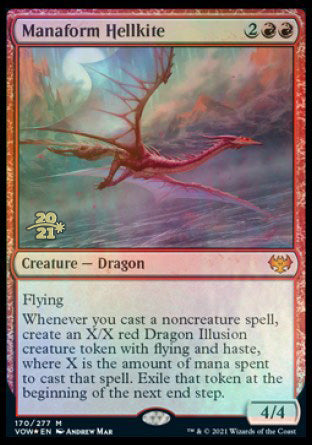 Manaform Hellkite [Innistrad: Crimson Vow Prerelease Promos] | Mindsight Gaming