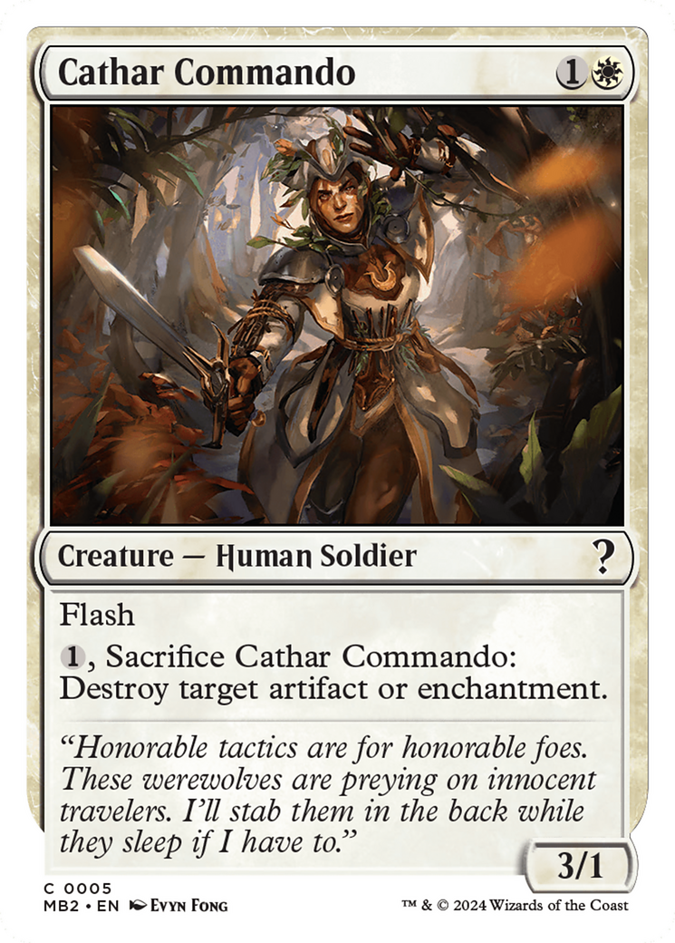 Cathar Commando (White Border) [Mystery Booster 2] | Mindsight Gaming