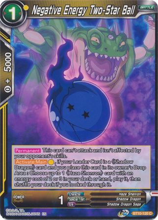 Negative Energy Two-Star Ball (BT10-120) [Rise of the Unison Warrior 2nd Edition] | Mindsight Gaming