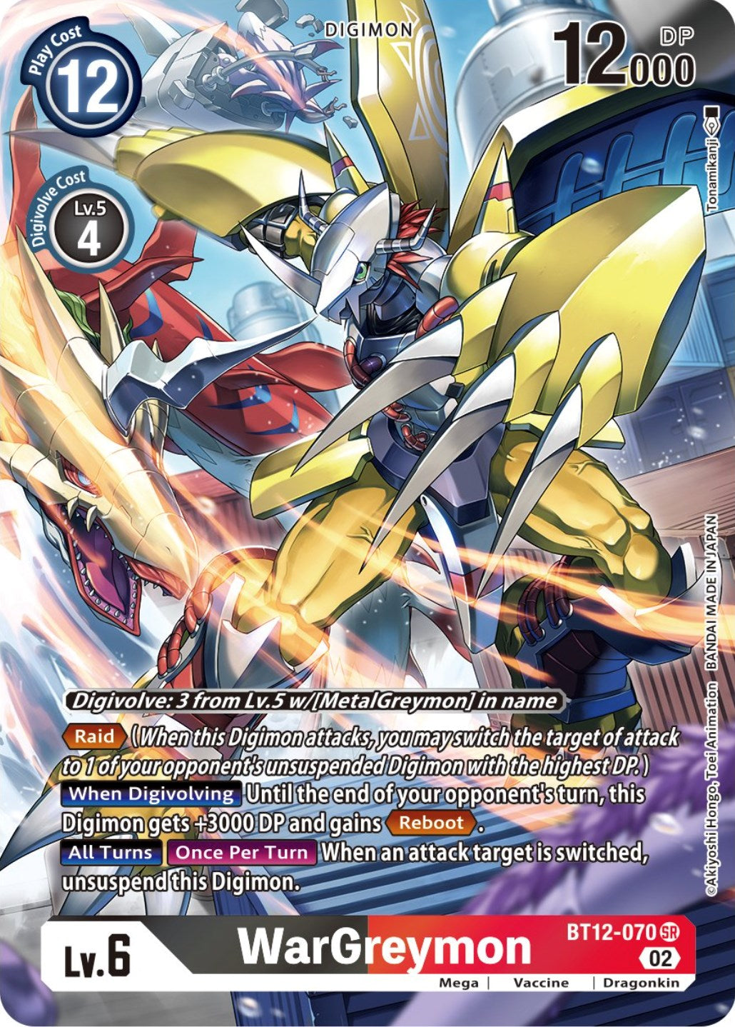 WarGreymon [BT12-070] (Alternate Art) [Across Time] | Mindsight Gaming