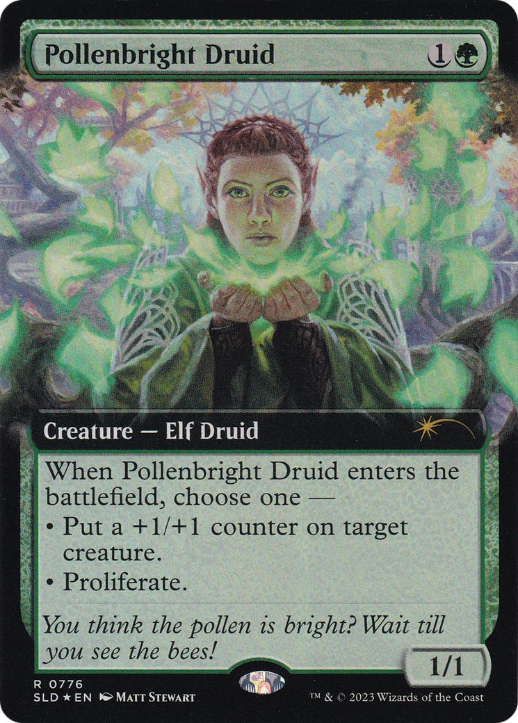 Pollenbright Druid (Extended Art) [Secret Lair Drop Series] | Mindsight Gaming