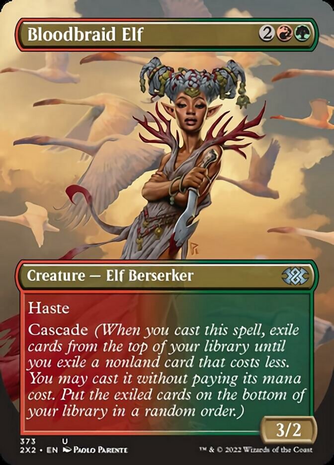 Bloodbraid Elf (Borderless Alternate Art) [Double Masters 2022] | Mindsight Gaming