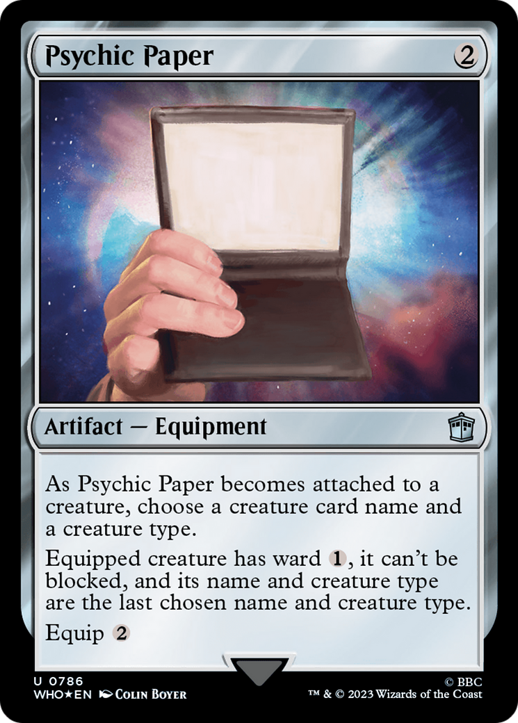 Psychic Paper (Surge Foil) [Doctor Who] | Mindsight Gaming