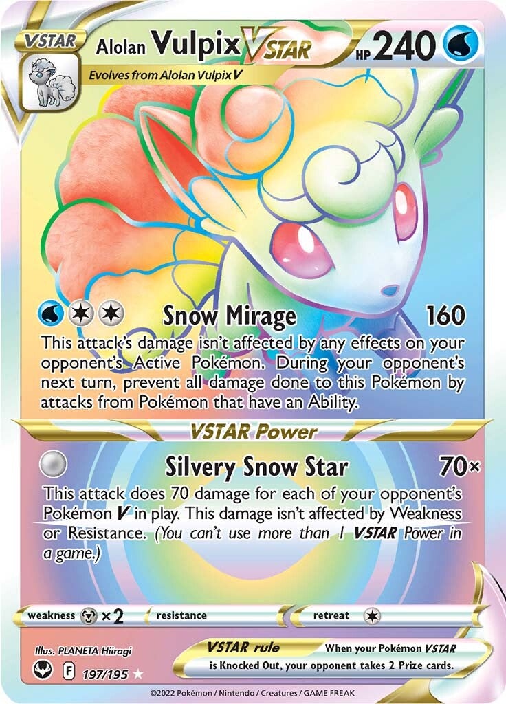 Alolan Vulpix VSTAR (197/195) [Sword & Shield: Silver Tempest] | Mindsight Gaming