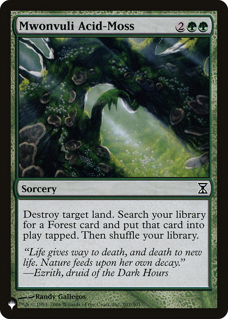 Mwonvuli Acid-Moss [The List Reprints] | Mindsight Gaming