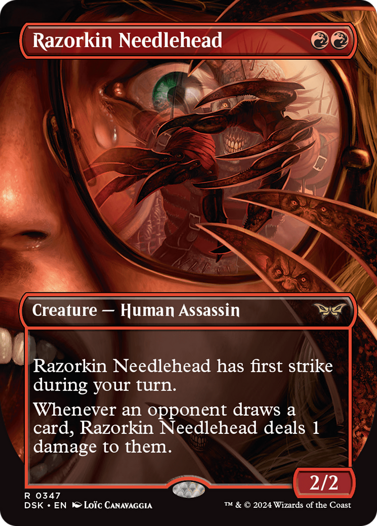 Razorkin Needlehead (Borderless) [Duskmourn: House of Horror] | Mindsight Gaming